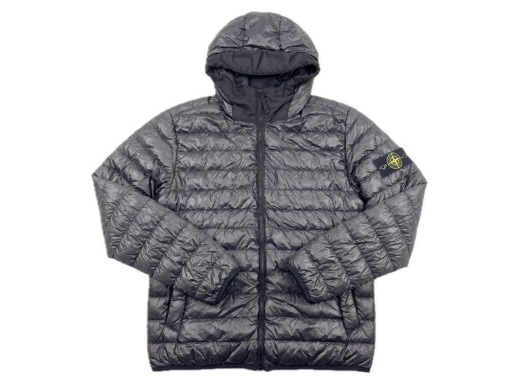 Chaqueta de Plumón Ligero Stone Island con Capucha