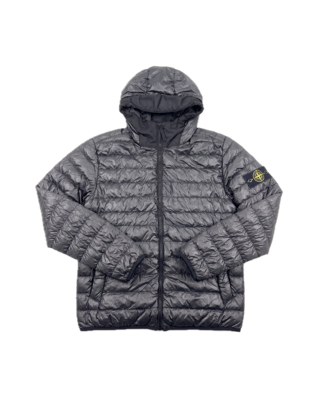 Chaqueta de Plumón Ligero Stone Island con Capucha