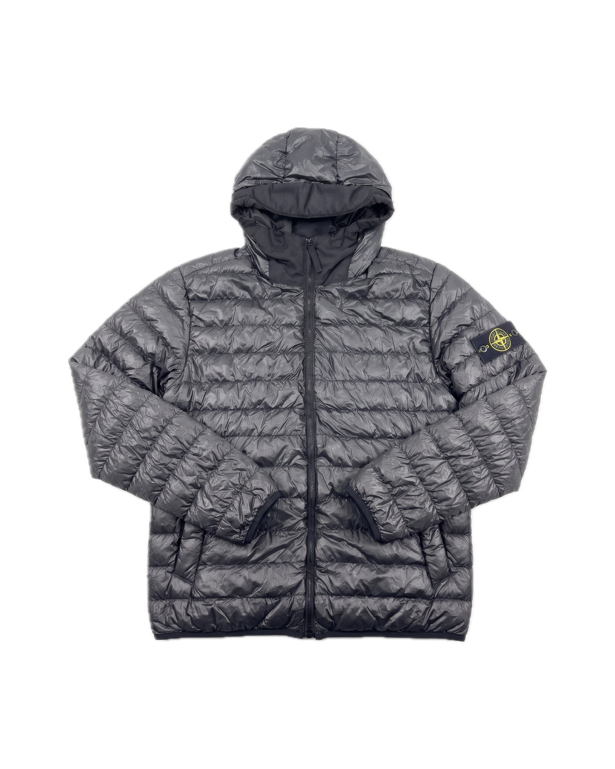 Chaqueta de Plumón Ligero Stone Island con Capucha